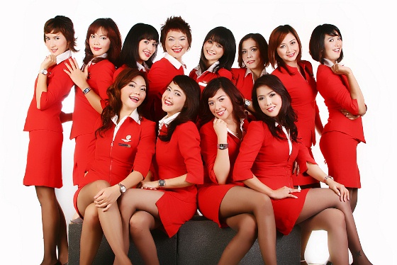 Nhân viên xinh đẹp của AirAsia